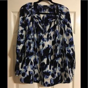 Tie dye wash look blouse